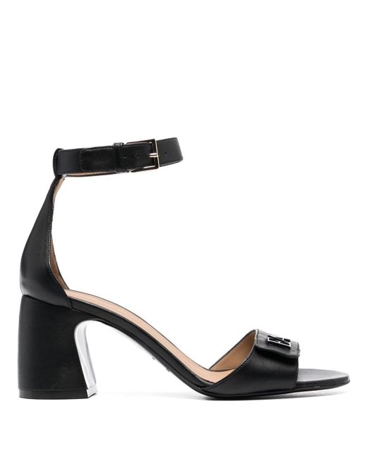 Emporio Armani ankle-buckle leather sandals