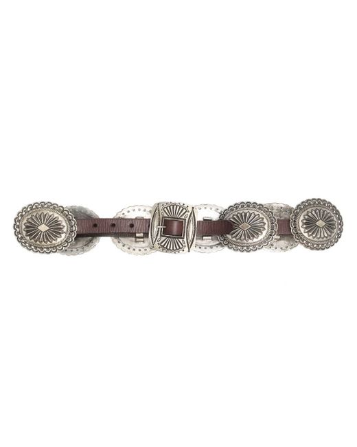 Polo Ralph Lauren Western-style engraved buckle belt