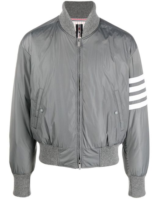 Thom Browne 4-Bar stripe bomber jacket
