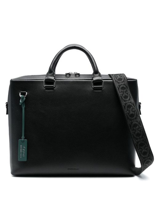 Coccinelle grained leather laptop bag