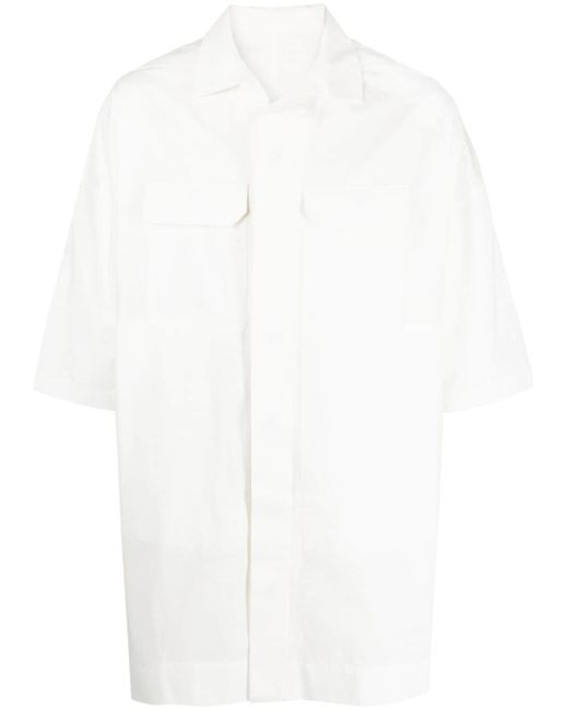 Rick Owens flap-pockets cotton shirt