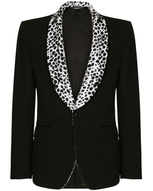 Dolce & Gabbana sequin-embellished tailored suit
