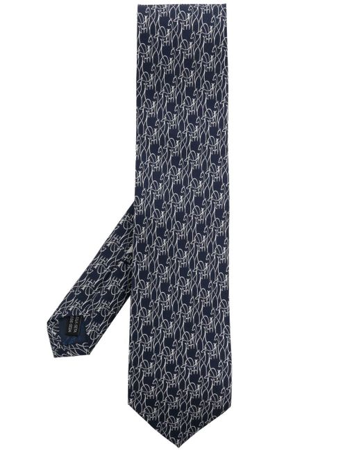 Ferragamo patterned silk tie