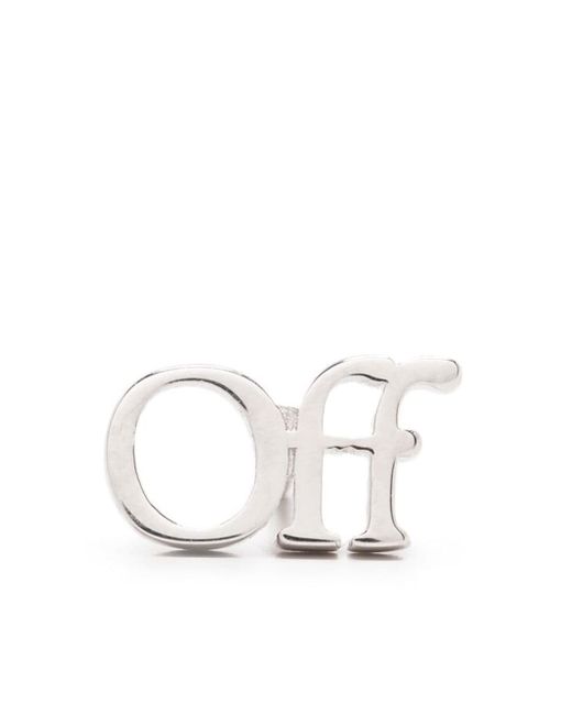Off-White sculpted-logo stud earring