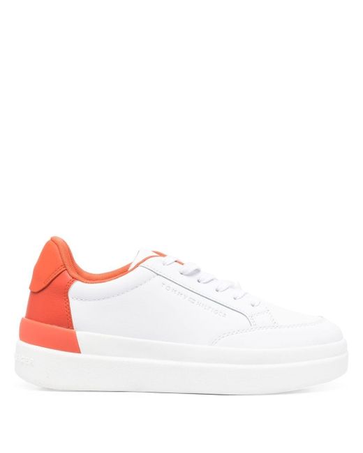 Tommy Hilfiger two-tone platform sneakers