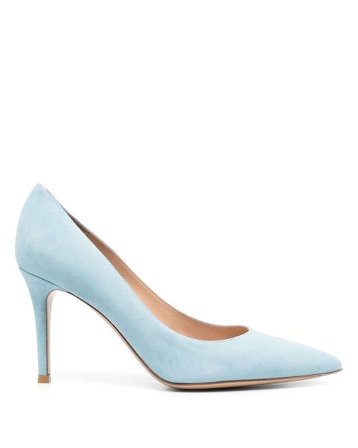 Gianvito Rossi pointed toe suede pumps