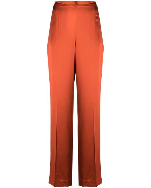 Polo Ralph Lauren high-waisted silk trousers