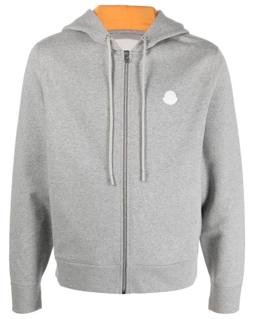 Moncler zip-up cotton hoodie