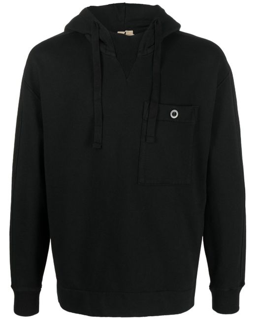 Ten C patch-pocket detail hoodie