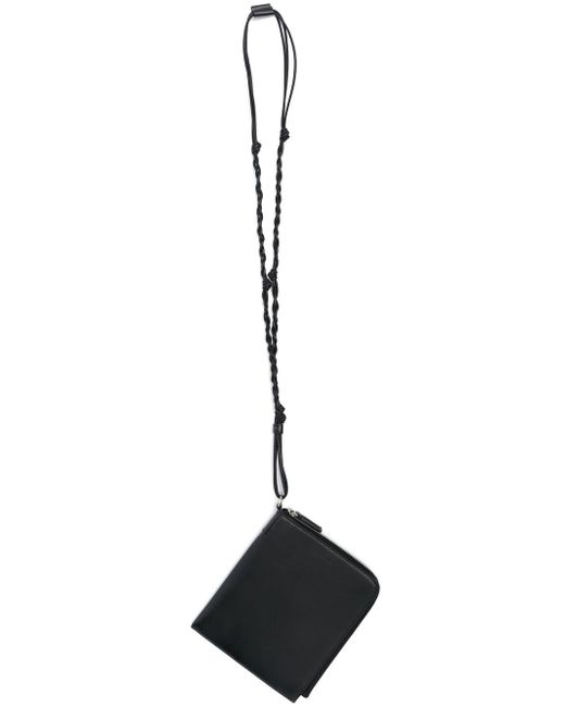 Jil Sander leather neck wallet