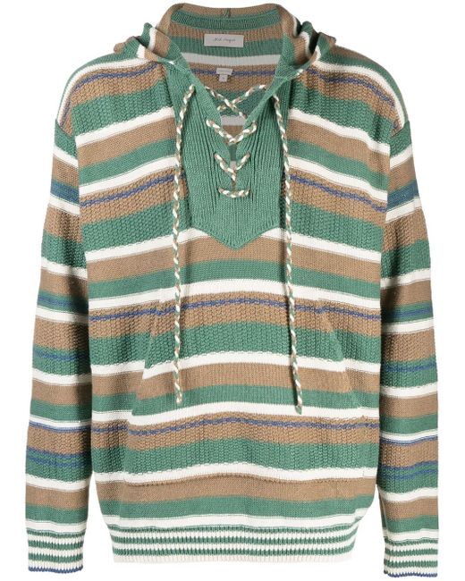 Nick Fouquet stripe-pattern knitted hoodie