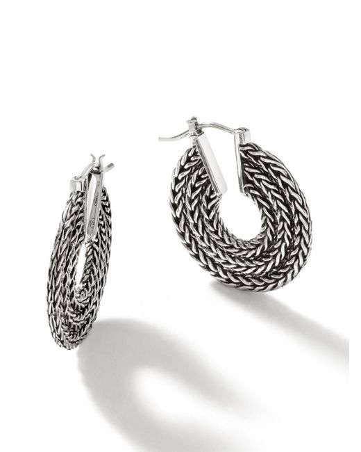 John Hardy Classic Chain hoop earrings