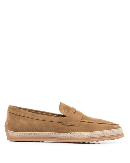 Tod's suede penny-slot loafers
