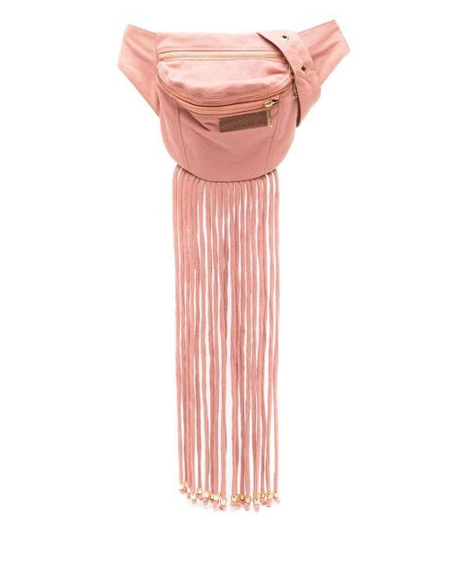 Amapô fringe-detail cotton belt bag