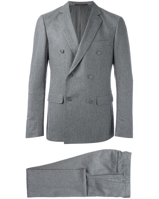 Pal Zileri double breasted two-piece suit 52 Cupro/Cashmere/Wool