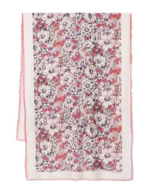 Coccinelle floral-print scarf