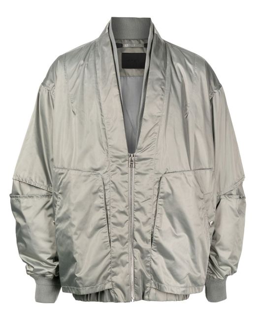 Songzio collarless double-neck bomber jacket