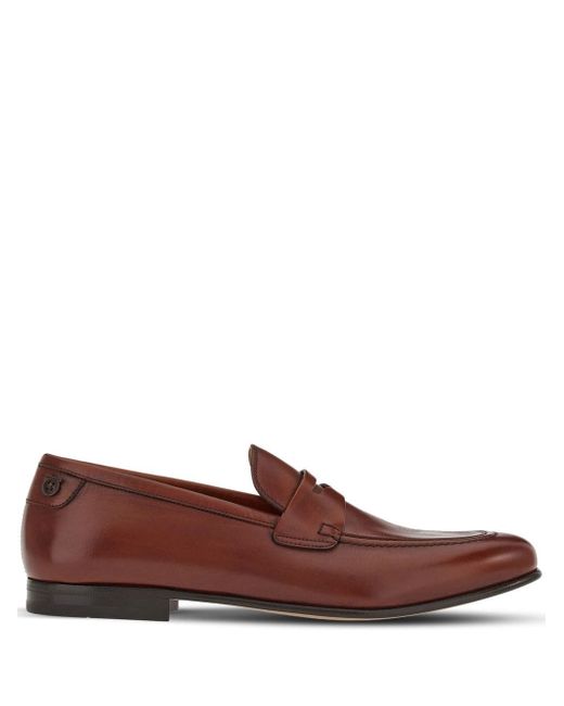 Ferragamo leather penny loafers