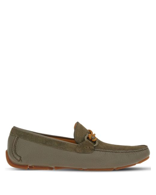 Ferragamo Front 4 suede loafers