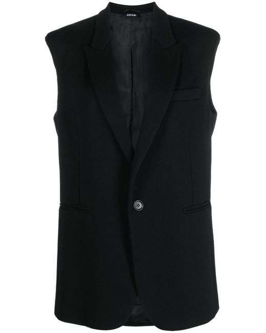 Aspesi single-breasted sleeveless suit jacket