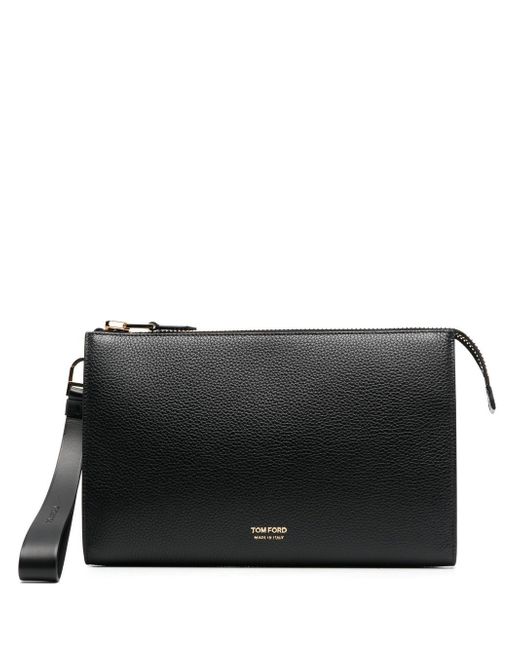 Tom Ford grained-texture clutch bag