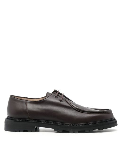 Bode almond-toe leather lace-up shoes