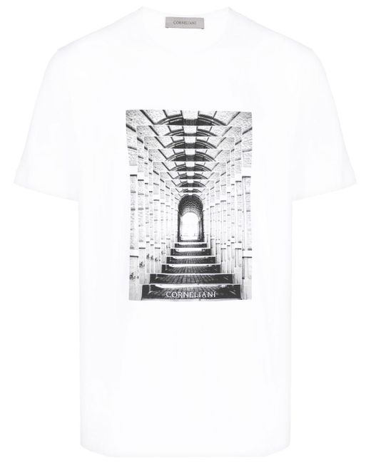 Corneliani logo-print cotton T-shirt