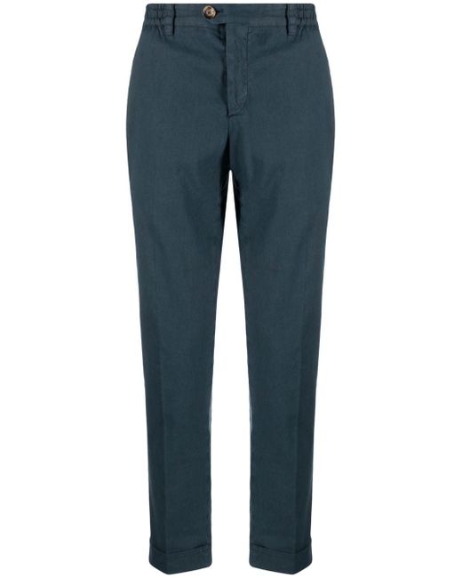 PT Torino linen-cotton relaxed trousers