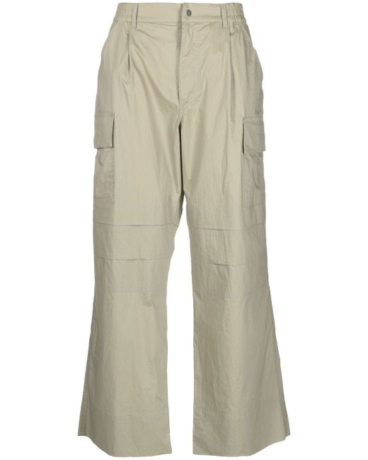There Was One wide-leg cotton cargo trousers