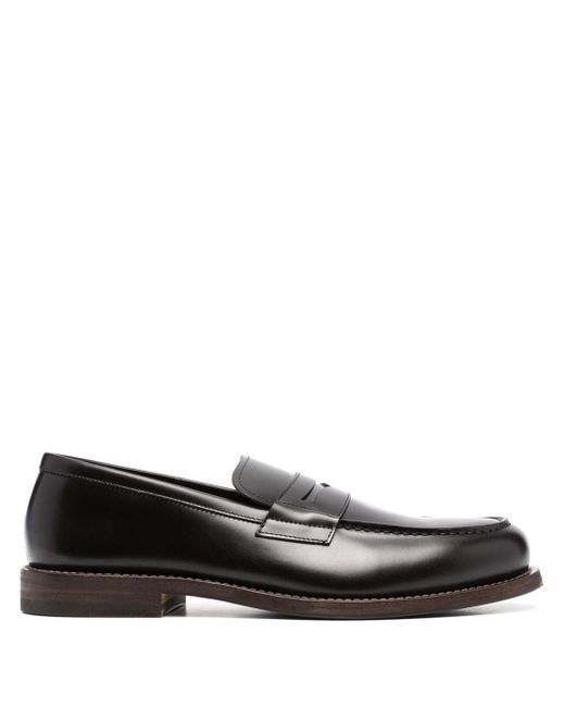 Henderson Baracco penny-slot leather loafers