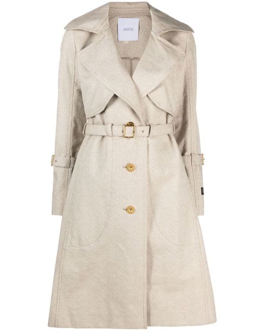 Patou belted trench coat