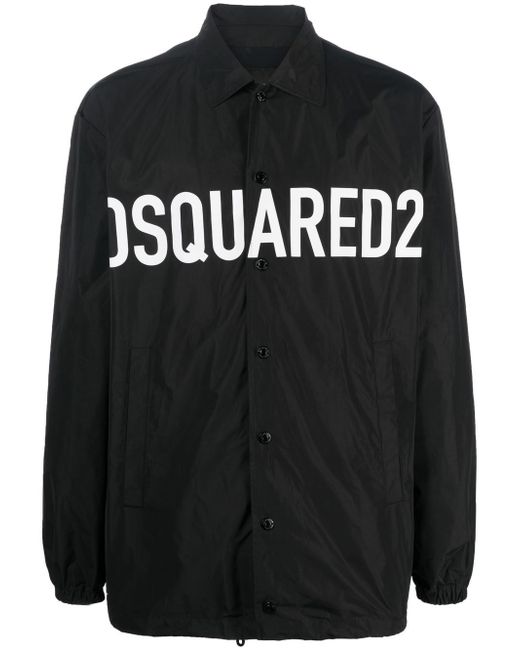 Dsquared2 logo-print shirt jacket