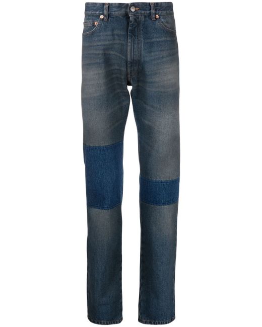 Mm6 Maison Margiela colour-block straight-leg jeans