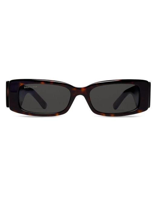 Balenciaga rectangle-frame tinted sunglasses