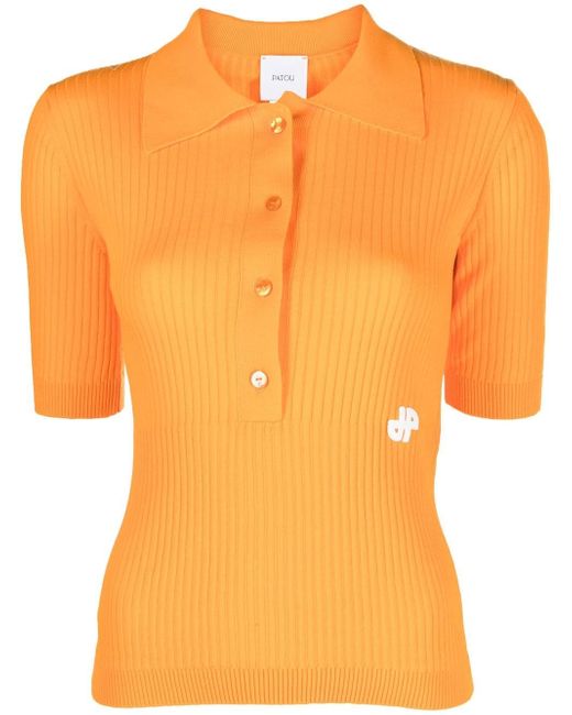 Patou knitted polo top