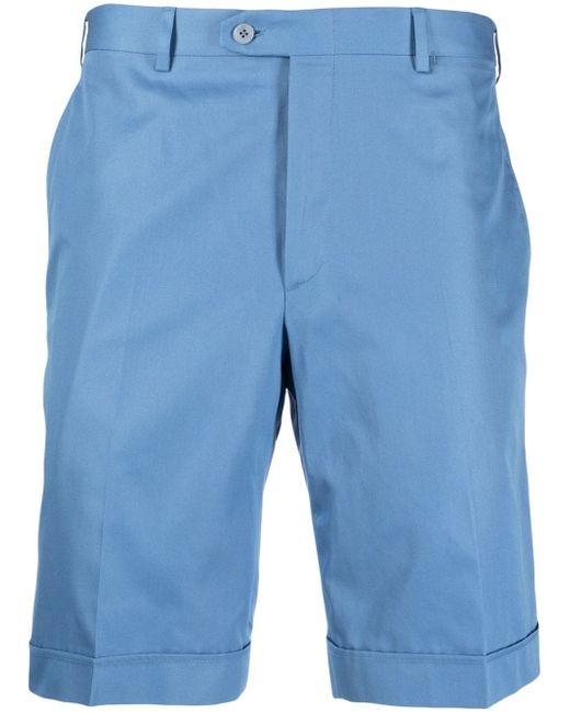 Brioni plain cotton tailored shorts