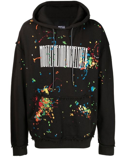 Mostly Heard Rarely Seen Barcode cotton hoodie