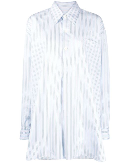 Our Legacy striped oversized long-sleeve shirt