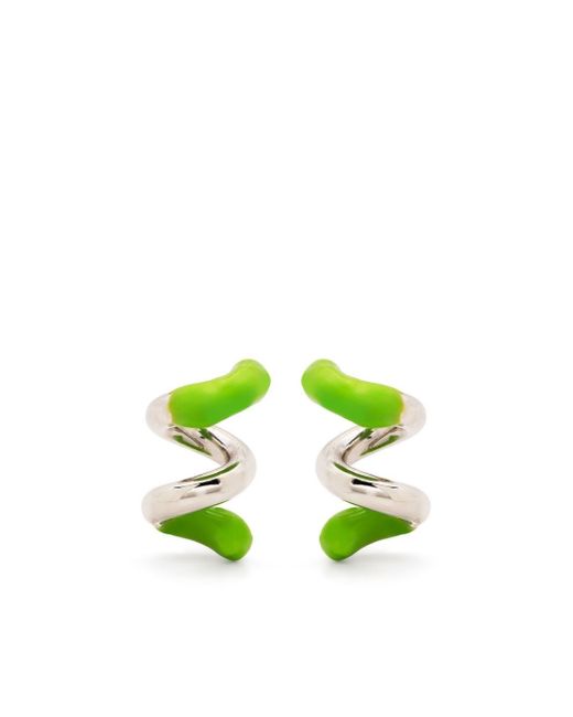 Sunnei colour-block wrap earrings