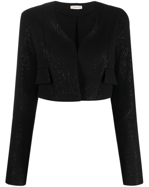 The Mannei Terras sequinned cropped blazer