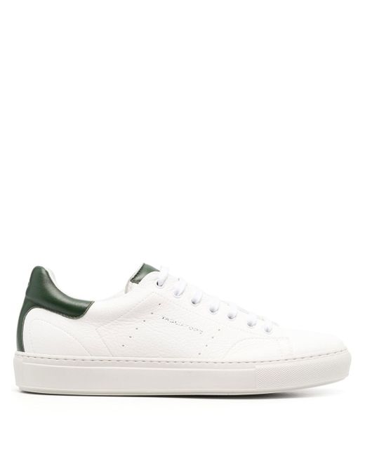 Tagliatore contrasting low-top leather sneakers