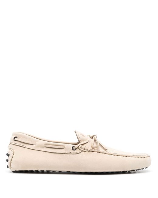 Tod's bow-detail leather loafers