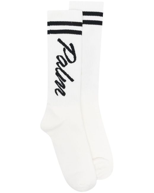 Palm Angels logo-print socks