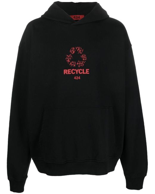 424 logo-print Recycle hoodie
