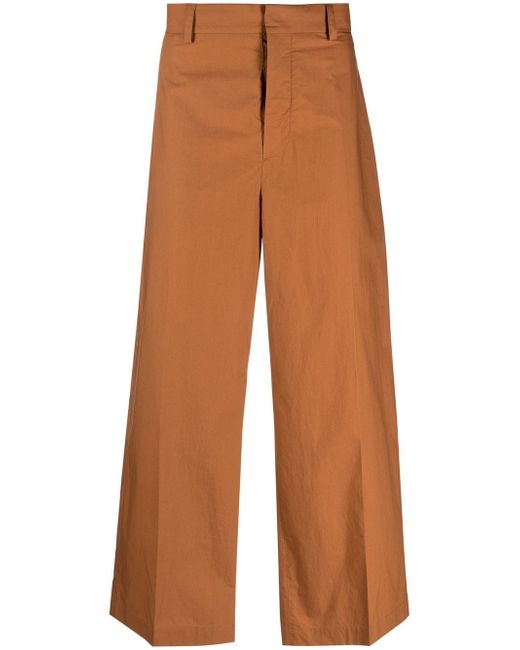 Nanushka wide-leg cotton trousers