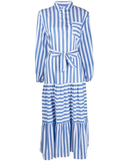 Semicouture striped maxi dress