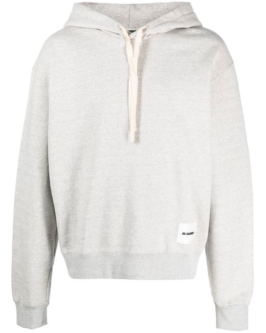 Jil Sander cotton drawstring hoodie