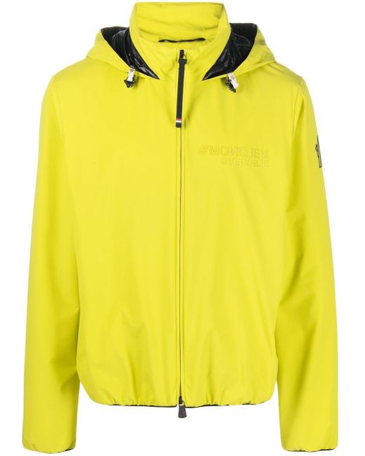 Moncler Grenoble embossed-logo hooded jacket