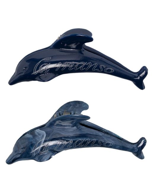 La Manso set of 2 dophins hair clip