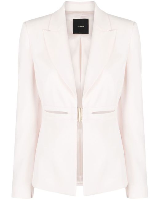 Pinko cut-out detail single-breasted blazer